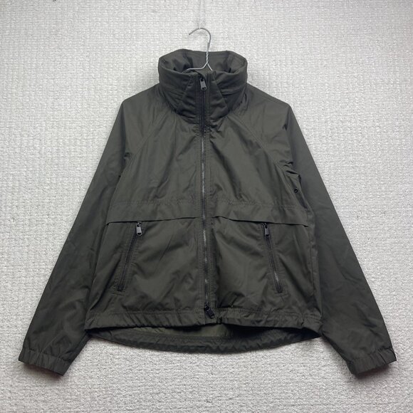 Aritzia The Group by Babaton Windbreaker Jacket Dark Green Packaway Hood Wom XS - Picture 1 of 15